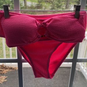 Neon Pink Cabana Del Sol Swimsuit